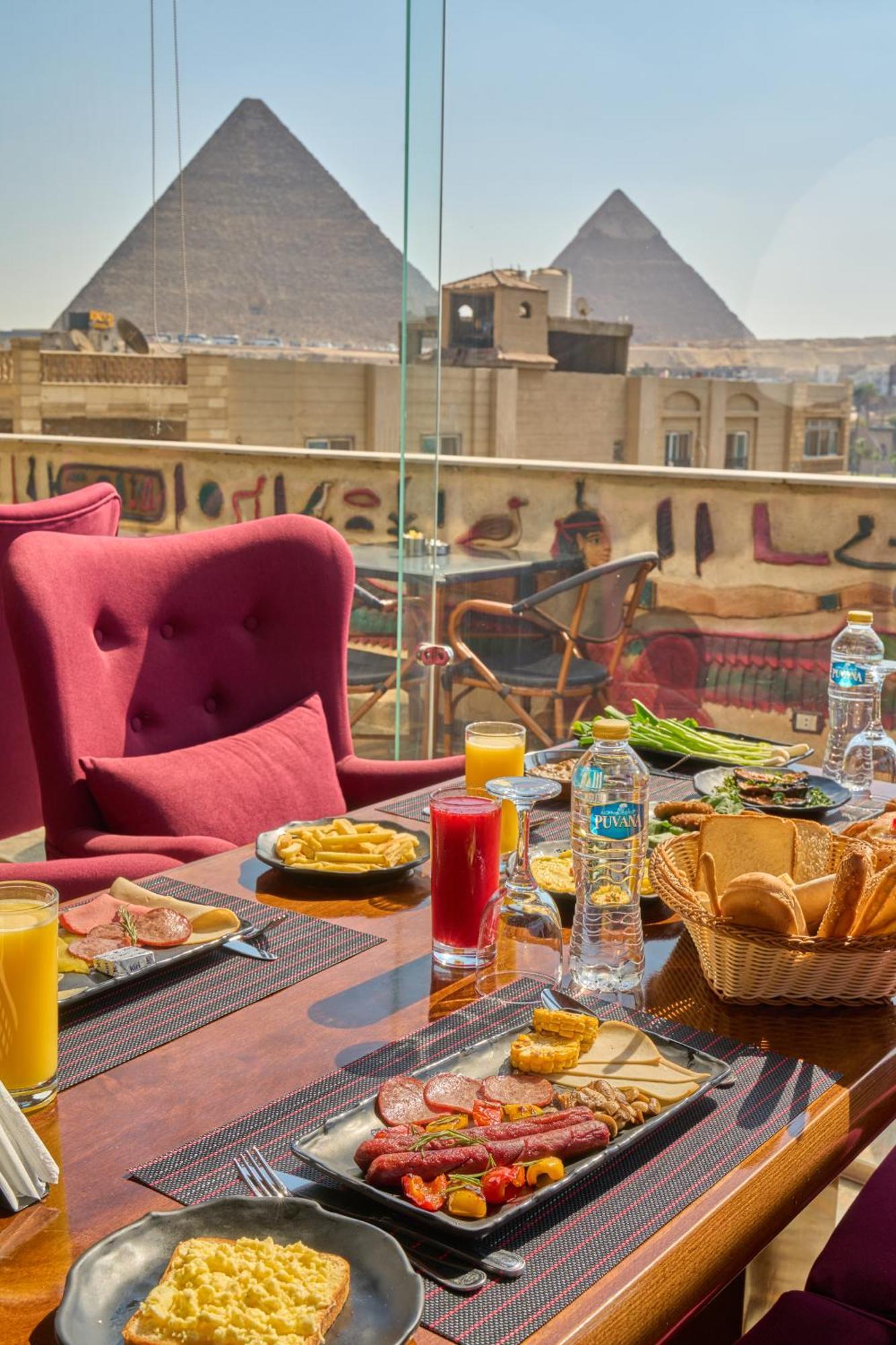 King Pyramids View Hotel Kafret el-Gabal Exterior foto